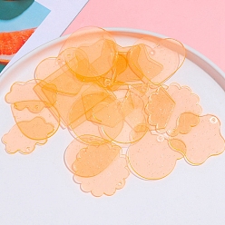 Оранжевый Акриловые подвески, акриловый диск, аксессуары для ключей в форме диска своими руками, разнообразные, оранжевые, 40 мм