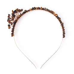 Tiger Eye Tiger Eye with Metal Hair Bands, 160x130mm