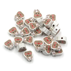Олень Новогодние бусы из полимерной глины ручной работы, олень, 10 мм, около 1000 шт / упаковка
