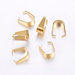 Золотой 201 из нержавеющей стали оснастки на поруки, золотые, 10x9x5 мм, внутренний: 9x8 mm