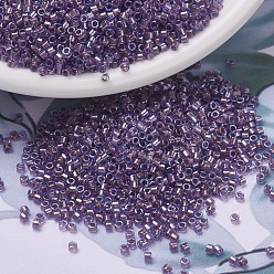 (DB0922) Sparkling Orchid Lined Aqua MIYUKI Delica Beads, Cylinder, Japanese Seed Beads, 11/0, (DB0922) Sparkling Orchid Lined Aqua, 1.3x1.6mm, Hole: 0.8mm, about 2000pcs/bottle, 10g/bottle