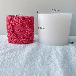Flower Food Grade Silicone Candle Molds, For Candle Making, Flower, 6x8.5x8.2cm