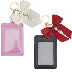 (52) Непрозрачная лаванда Наборы для самостоятельного изготовления брелока для удостоверения личности, включая подвесные брелоки из сплава и полиэстера, держатель удостоверения личности из искусственной кожи, разноцветные, 132 мм, 2 цветов, 1 шт / цвет, 2 шт