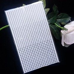 Прозрачный Самоклеящиеся акриловые наклейки со стразами, для поделок и скрапбукинга своими руками, круглые, прозрачные, 30~50 мм, 900шт / лист