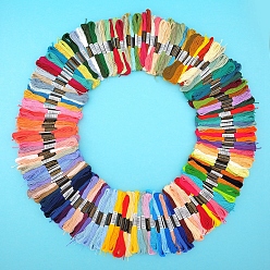 (52) Непрозрачная лаванда 150 мотки 150 цвета 6 мулине для вышивания из полихлопчатобумажной ткани., нитки для вышивки крестом, разноцветные, 1 мм, около 8.75 ярдов (8 м) / моток, 1 моток/цвет