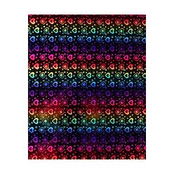 Couleur Mélangete Paster arc-en-ciel laser en vinyle pvc imperméable, pour la décoration de la maison de bricolage, couleur mixte, 300x250x0.3mm