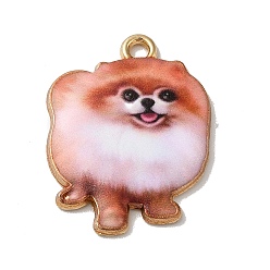 Шоколадный Подвески из сплава , без кадмия, без никеля и без свинца, собака, цвет шоколада, 23.5x18.5x2.5 мм, отверстие : 2 мм