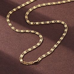 Настоящее золото 18K 304 из нержавеющей стали lumachina цепи ожерелья, ионное покрытие (ip), реальный 18 k позолоченный, 17.48 дюйм (44.4 см)