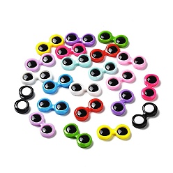 (52) Непрозрачная лаванда Непрозрачные кабошоны из смолы, очки, разноцветные, 15.5x34x5 мм