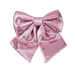 Фламинго Рождественские пластиковые блестки, большой бант, кулон, украшения, для подвесных украшений на елку, фламинго, 240x230x35 мм