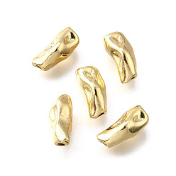 Настоящее золото 18K Латунные бусины, без никеля , самородки, реальный 18 k позолоченный, 9.5x4.5x4.5 мм, отверстие : 1.2 мм