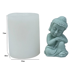 Белый Пищевые экологически чистые силиконовые формы для свечей, для изготовления свечей, белые, 5.5x4.8x7.2 см