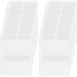 Прозрачный 12сумка для хранения из ПВХ с пеналом на цепочке, прозрачные, 212x150x0.5 мм, Внутренний диаметр: 66x99 мм и 98.5x134 мм
