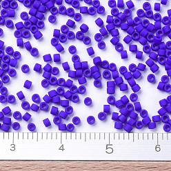 (DB0756) Matte Opaque Cobalt MIYUKI Delica Beads, Cylinder, Japanese Seed Beads, 11/0, (DB0756) Matte Opaque Cobalt, 1.3x1.6mm, Hole: 0.8mm, about 10000pcs/bag, 50g/bag