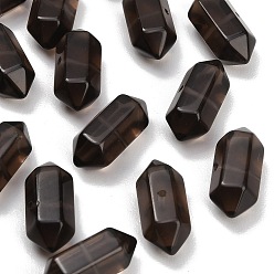 Ice Obsidian Natural Ice Obsidian  Beads, Faceted, Hexagonal Double Terminated Point Bullet Beads, 21~23x8.5~9x9.5~10mm, Hole: 1~1.4mm