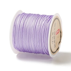 Lilac 50 Yards Nylon Chinese Knot Cord, Nylon Jewelry Cord for Jewelry Making, Lilac, 0.8mm