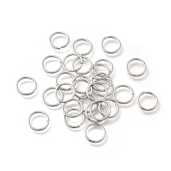 Платинированный Латунные кольца прыжок открыт, пропил пилой закругленный, долговечный, без никеля , Реальная платина, 10.5x1.5 мм, 15 датчик, внутренний диаметр: 8.5 мм