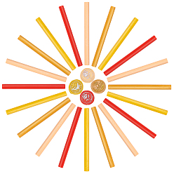 (52) Непрозрачная лаванда Клей пистолет сургуч палочки, для клейкого пистолета сургучная печать штамп, разноцветные, 135x11 мм, 4 цветов, 5 шт / цвет, 20 шт / комплект