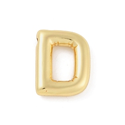 Letter D Gestellmessinganhänger, langlebig überzogen, Bleifrei und cadmium frei, echt 18 k vergoldet, Buchstaben d, 18x13x4 mm, Bohrung: 1.8 mm