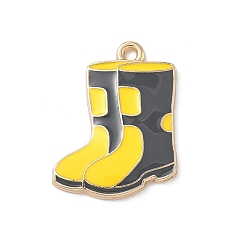 Shoes Подвески из эмали и сплава, золотой свет, без кадмия, без никеля и без свинца, обуви, 25x19x2.5 мм, отверстие : 1.8 мм