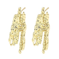 Настоящее золото 14K Изделия из латуни, реальный 14 k позолоченный, 34x12.5 мм, отверстие : 1.2 мм, штифты : 1 мм