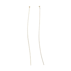 Real 14K Gold Filled 1/20 14k позолоченные булавки с шаровидной головкой, real 14 k золото заполнено, 50 мм, Руководитель: 1 mm, 28 датчик