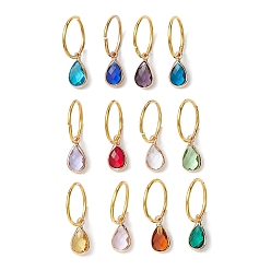 (52) Непрозрачная лаванда 12шт железные бусины для дредов, Стеклянные камни для плетения, подвески для волос, украшения, зажимы, слеза, разноцветные, 28 мм, внутренний диаметр: 14 мм