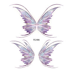 чертополох Боди-арт татуировки, временные наклейки с татуировками, бабочка, чертополох, 12x10.5 см