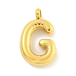 Letter G Ионное покрытие (ip) 304 подвески из нержавеющей стали, буквенное очарование, золотые, Буква G, 26x15.5x5 мм, отверстие : 3 мм
