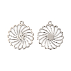 Платина Долговечный кулон из латуни с филигранью и стразами, , без кадмия, без никеля и без свинца, платина, 15x13x0.3 мм, отверстие : 1 мм, пригодный для стразов 0.5 мм