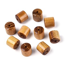 Темно-Золотистый Натуральные бусины из дерева бокоте, колонка, темные золотарник, 8~8.5x8 мм, отверстие : 1.6~1.8 мм