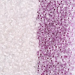 Орхидея Бисер из стекла , ультрафиолетовые реактивные шарики, бусины, меняющие цвет, рондель, сиреневые, 4~5x3~4 мм, отверстие : 1~1.2 мм, Около 6428 шт / фунт