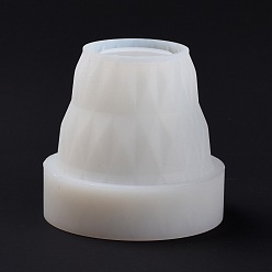 Белый Силиконовые формы для настольной лампы своими руками, абажур, светлая форма из смолы для искусства из УФ-смолы, изготовление эпоксидной смолы, домашние украшения рабочего стола, белые, 122x115 мм, внутренний диаметр: 61 мм
