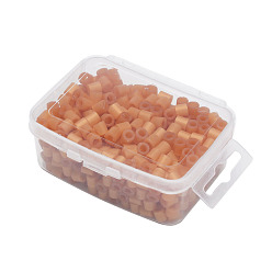 Сэнди Коричневый 1 коробка 5 мм hama beads pe diy fuse beads refills for kids, трубка, песчаный коричневый, 5x5 мм, отверстия: 3 мм, около 500 шт / коробка