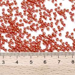 (410) Opaque AB Pumpkin TOHO Round Seed Beads, Japanese Seed Beads, (410) Opaque AB Pumpkin, 11/0, 2.2mm, Hole: 0.8mm, about 5555pcs/50g
