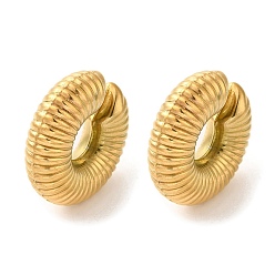 Золотой 304 ушные манжеты из нержавеющей стали, круглые, золотые, 29x29.5x10 мм