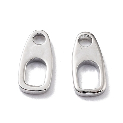 Платинированный Латунные подвески, без кадмия, без никеля и без свинца, Хьюго Леклер прелести, Реальная платина, 8x4x1 мм, отверстие : 1.4 мм