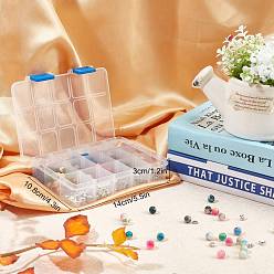 Mixed Color SUNNYCLUE DIY Stretch Bracelets Making Kits, Including Dyed Natural White Jade, Alloy Spacer Beads, Iron Beading Needles, Elastic Crystal Thread and Steel Scissors, Mixed Color, Jade Beads: 8mm, Hole: 1mm, 250pcs/set