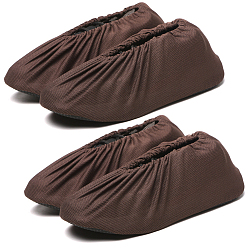 Coconut Brown Polyester Silent Non-slip Shoe Covers, Coconut Brown, 305x140x5mm