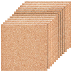 Квадрат 12 листы пробковые листы, для кухонных ковриков под горячее, кубки, бюллетень, квадратный, 300x300x4 мм