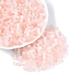 Розовый Стеклянные бусины в стиле верстака класса А FGB, бамбук совместное, имитация шарики глаза кота, туманная роза, 7.5x3.5~4 мм, отверстие : 1.2~1.5 мм, Около 3000 шт / фунт