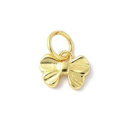 Золотой 925 подвески в виде бантика из стерлингового серебра, с 925 штампом и соединительными кольцами, золотые, 6.5x8.5x1.5 мм, отверстие : 3.5 мм