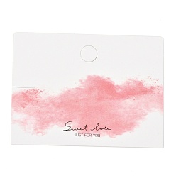 Cloud Прямоугольные картонные карты для ювелирных изделий, для ожерелья и браслета, облачный узор, 8x6x0.04 см, около 100 шт / упаковка