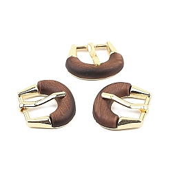 Golden Alloy Center Bar Buckles, Belts Buckle, Golden, 31x27mm