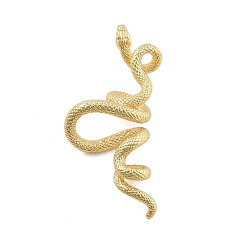 Золотой Латунные подвески, без кадмия, без никеля и без свинца, змеевик, золотые, 38.5x19.5x10 мм