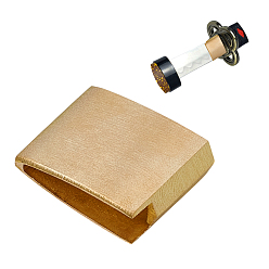 Золотой Латунный патрон для ножей, прямоугольные, золотые, 33x26.5x10.5 мм, внутренний диаметр: 26.5x7 мм