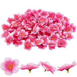 Ярко-Розовый 100шт. искусственных цветочных головок из ткани, для свадебного прохода центральные столовые конфетти вечерние сувениры украшения дома, ярко-розовый, 55~56x10 мм