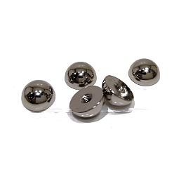 Черный Цвет Металла Ножки сумки из цинкового сплава, Полукруглая металлическая заклепка с головкой гвоздя, металлический черный , 1x0.5 см