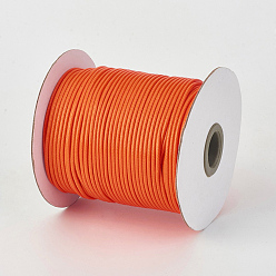 Dark Orange Eco-Friendly Korean Waxed Polyester Cord, Dark Orange, 0.5mm, about 169.51~174.98 Yards(155~160m)/Roll