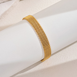 Настоящее золото 18K Браслеты из полых железных цепочек для женщин, реальный 18 k позолоченный, 7-1/2 дюйм (19 см)